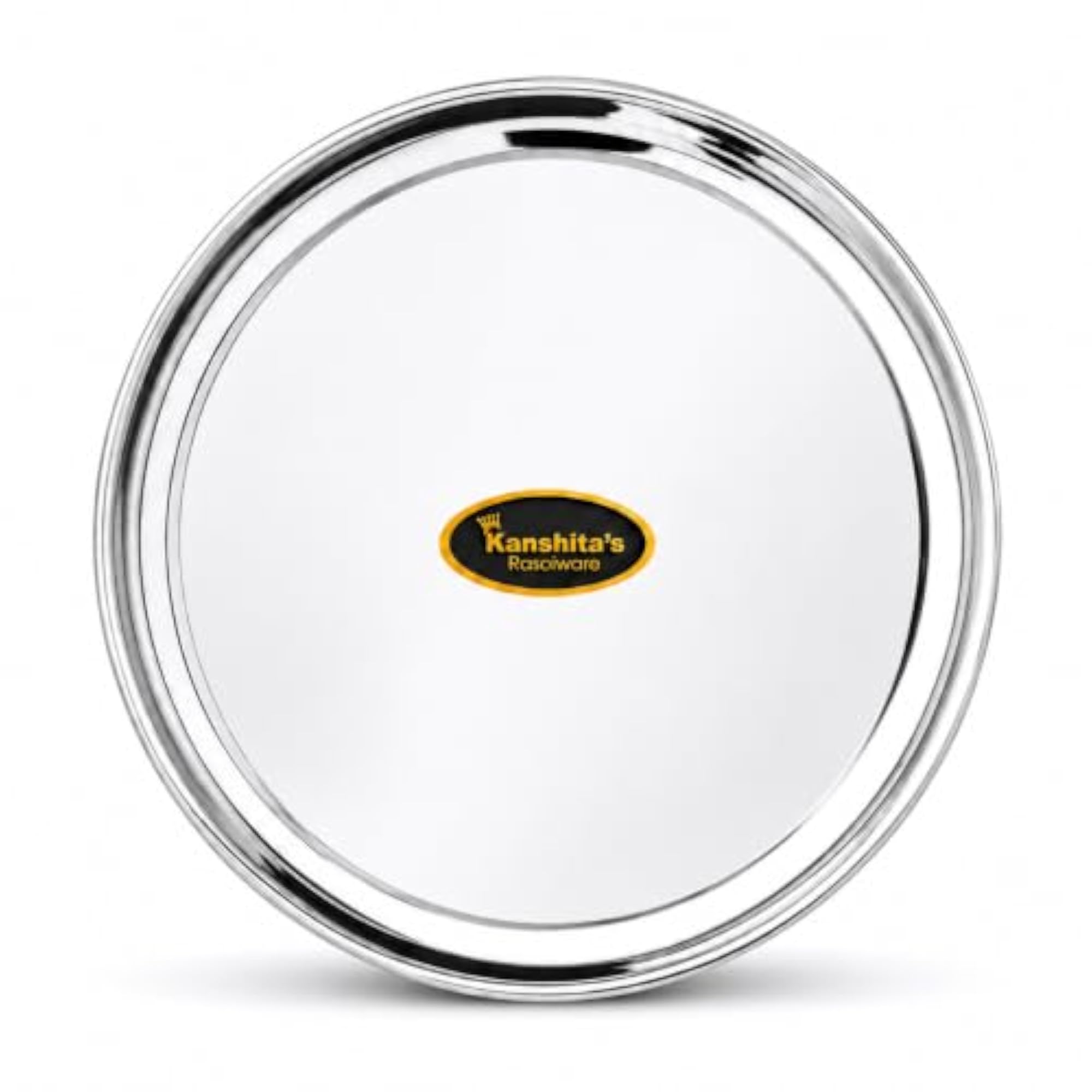 Kanshita's Stainless Steel Dinner Plate, 26 cm Heavy Gauge